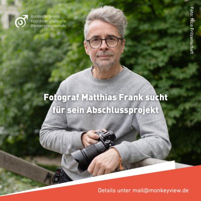 Fotograf Matthias Frank sucht von häuslicher Gewalt betroffene Männer für sein Abschlussprojekt